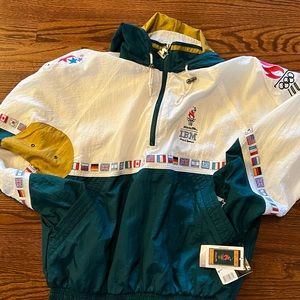 Vintage Rare New Large 1996 Atlanta Olympics Starter Jacket Windbreaker IBM USA